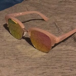 Guess pink mirrored sunglasses